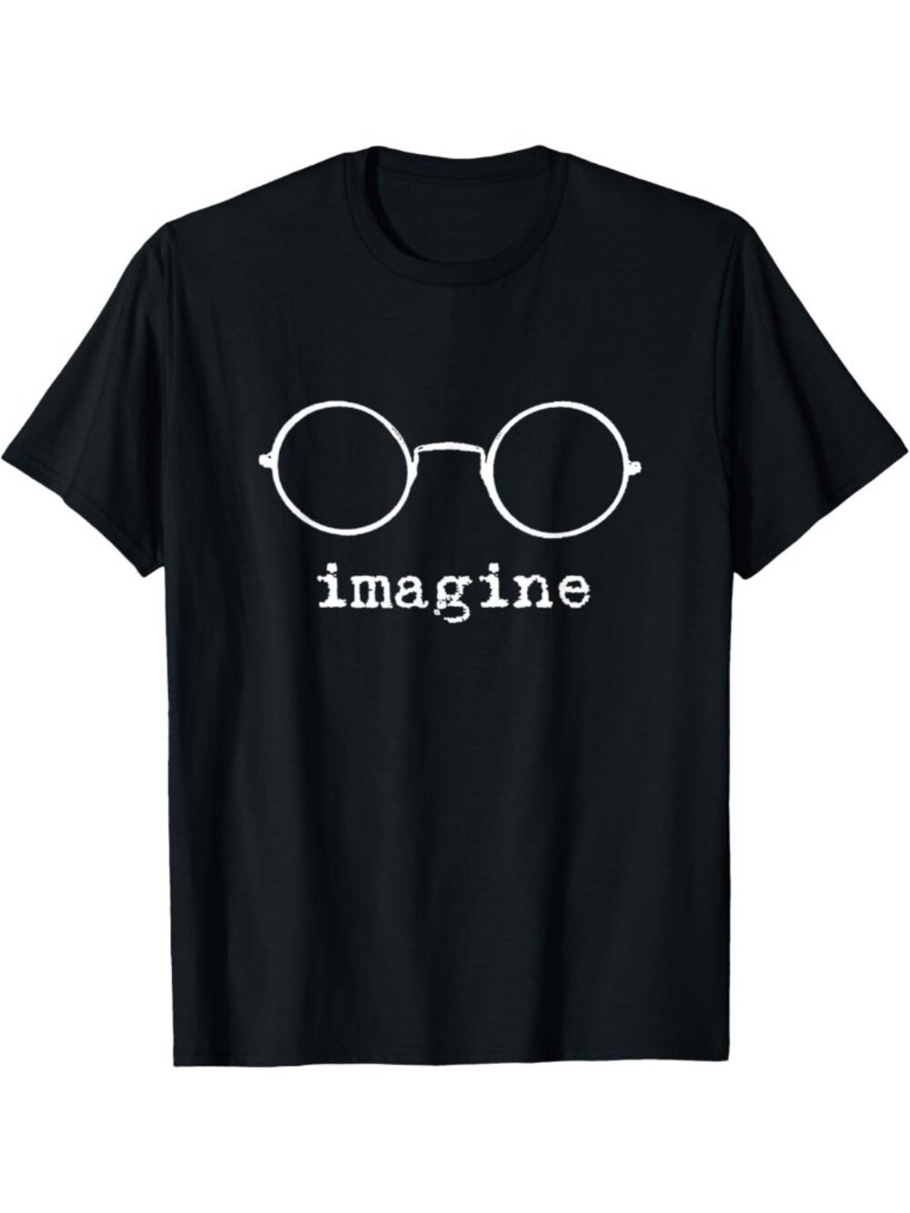 Trendy Circular Glasses Graphic Tee - Stylish Casual T-Shirt for Everyday Wear